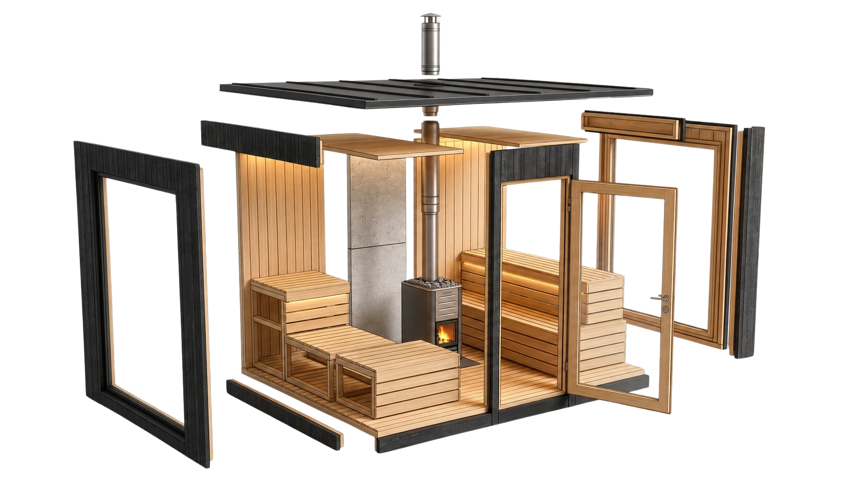 Sustainable Saunas - Panoramic View